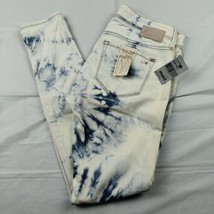 Mavi Jeans Womens Sz 27/28 Blue Tie Dye Serena Ankle Low Rise Super Skinny NWT - £18.19 GBP