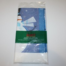 Party Creations Mr. Frosty Snowman Printed Plastic Table Cover New in Package - £4.86 GBP