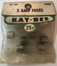 Kay-Bee 3 Amp Fuses Ho Scale Model Train Accessories - $2.96