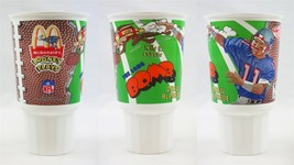 VINTAGE 1995 McDonald&#39;s Coke Drew Bledsoe / Wile E Coyote Large Plastic Cup  - £11.83 GBP