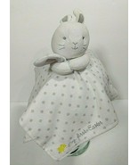 FIRST EASTER Bunny Lovey White Grey Polka Dot Neutral Baby Carters Plush... - £14.01 GBP