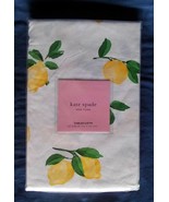 NIP KATE SPADE Make Lemonade Fabric Tablecloth White &amp; Yellow Fruit Lemo... - £33.35 GBP