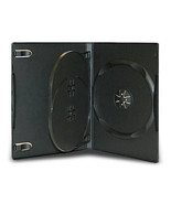 10 Standard 14mm Black Triple 3 Disc DVD Movie Case Storage Box for CD D... - £19.12 GBP