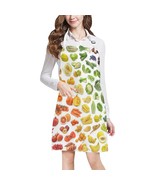 Vegan Fruits and Vegetables Healthy Food Full Print Apron - $29.95 CAD