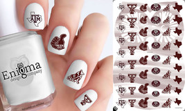 Texas A&amp;M Aggies Nail Decals (Set of 51) - £3.89 GBP