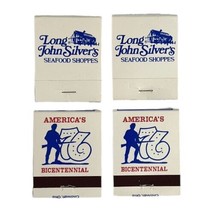 Vtg 1976 Long John Silver’s Seafood Shoppes Matches Matchbook Lot 4 Advertising - £7.44 GBP
