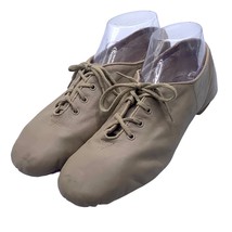 Capezio Jazz Oxford Dance Shoes Lace Up Split Sole Caramel 9.5 Theatre L... - £12.55 GBP