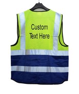 Custom Safety Vests Send Your  Logo,Personalized   Heavy DUTY Pack Of 100 - $835.43 CAD