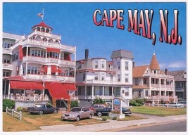 Postcard Victorian Buildings On Beach Avenue Cape May New Jersey Sea Mist - £2.32 GBP