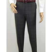Men Renoir Suit Super 140 Wool Side Vent Classic Fit English Plaid 559-2 Gray image 15