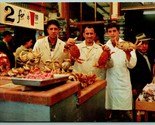 Fishmongers at Fisherman&#39;s Wharf San Francisco CA UNP Chrome Postcard J14 - $3.51