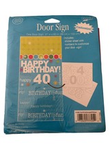 Paper Arts Happy Birthday customizeable Door Sign 27” X 60” 30th  40th 5... - £8.88 GBP