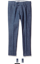 Isaac Mizrahi Toddler Boy&#39;s Slim Linen Chambray Pants, Slate, Size 2 - £18.20 GBP