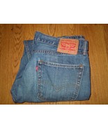 Levis 505 Mens Blue Jeans 36x32 Straight Medium Wash Denim - €29,99 EUR