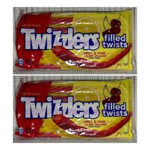 2 X TWIZZLERS FILLED Twists Sweet Sour CHERRY KICK CITRUS PUNCH Licorice... - $17.77