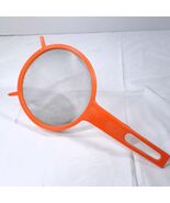 Sveico collander basket strainer orange plastic metal Sweden Rostfri Vin... - €33,49 EUR
