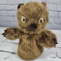 Vintage Minkplush Wolly The Wombat Hand Puppet Story Telling Soft Brown ... - $14.84