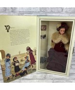 Barbie VICTORIAN ELEGANCE Doll #12579 NRFB Red Velvet Dress Fur Trim - £17.85 GBP