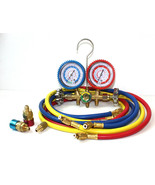 A/C Manifold Dual Gauge Set R134A R12 R22 R502 ACME HVAC AC Auto 5FT Hos... - $639.58 MXN
