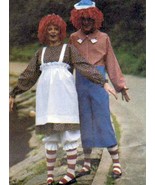 Misses Mens Teens Raggedy Ann Andy Halloween Costume Sew Pattern Adult S... - £7.82 GBP