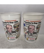 Pair Of McDonald’s Founder&#39;s Day 1989 Plastic 16oz. Cups NEW Shows McD&#39;s... - $20.35 CAD