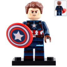 Captain America (Endgame) Marvel Super Heroes Lego Compatible Minifigure Toys - £2.39 GBP
