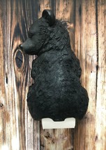 Large Stinky Stool Pooping Black Bear Toilet Paper Holder Decor Figurine 13.5&quot;H - £60.33 GBP