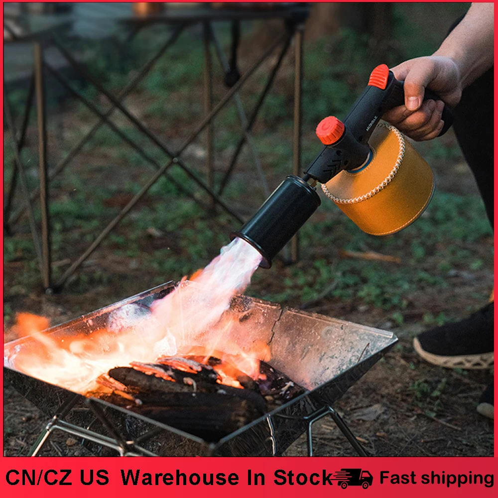 3500W High Power Camping Handheld GasTorch Portable Outdoor Burners Charcoal - £25.08 GBP+