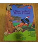 VINTAGE Walt Disney Presents HIAWATHA&#39;S BEAR HUNT BOOK 1982 - $14.85