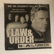 Law And Order  TV Guide Print Gary Busey TPA6 - £4.53 GBP