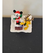Disney Hallmark 2005 Santa Mickey Mouse Christmas Ornament Pluto Reindeer - £7.74 GBP