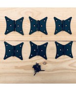 6 Hinges 3&quot; X 3 1/2&quot; Long Decorative Butt Door Hinge Cabinet Gate Iron F... - $36.99 CAD