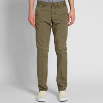 WOOLRICH Hommes Pantalon Classic Twill Chino Elegante Olive Taille 38W WOPAN1104 - £49.39 GBP