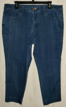 Excellent Womens Ann Taylor Loft Five Pocket Denim Capri J EAN S Size 10 Original - £18.81 GBP