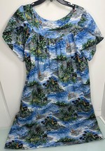 Vintage Hilo Hattie Women&#39;s Hawaiian Dress Size XL Muumuu Vacation Maxi - $69.27