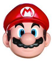 Disguise Men&#39;s Nintendo Super Mario Bros.Mario Adult Mask Costume Accessory, Red - £68.67 GBP