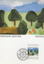 Liechtenstein Maximum Card FDC Artist, Ferdinand Gehr Zayix Stamps 1224A... - $2.93