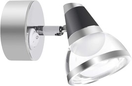 Wall Mounted Reading Light Fixture Modern Led Sconce Bedside Lamp Bedroom Silver - £23.17 GBP