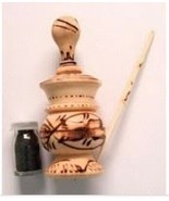Black Powder Eyeliner, Traditional Moroccan Wooden Bottle, Makeup deep B... - $47.86 CAD