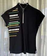 Adidas Clima Cool Women’s Gray / Colorful Striped Activewear Golf Top Me... - $24.66 CAD