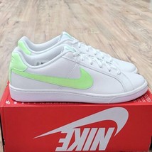 Nike Court Royale Low Womens Size 11.5 White Green Leather Shoes - £43.51 GBP