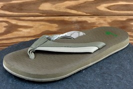 Sanuk Size 8 M Brown Flip Flop Synthetic Men Shoes - £15.78 GBP