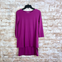 Susana Monaco Double Layered Crew Dress in Red Plum Size XS NWT - $29.69