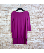 Susana Monaco Double Layered Crew Dress in Red Plum Size XS NWT - $40.60 CAD