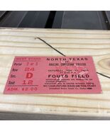 North Texas State Vs Abilene Christian College Used 1956 Football Ticket - $18.66 CAD