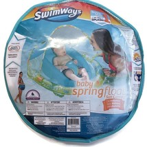 Swimways Baby Spring Float Sun Canopy Green Blue Swim Step 1 Splash 3-9 Months - £10.13 GBP