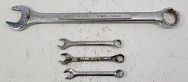 *PV6) Mixed Lot of 4 Vintage Forged Steel Taiwan Open Closed Wrenches Tools - £7.75 GBP