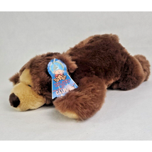 Calplush Brown Bear Plush Grizzly 14&quot; Laying Stuffed Animal Toy Vintage Tag - £10.27 GBP