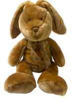 SKM Enterprises Bunny Rabbit Plush Brown Easter Stuffed Animal 18&quot; Flopp... - £13.40 GBP