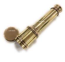 NauticalMart 12&quot; Solid Brass Handheld Telescope Pirate Replica Nautical Decor Wi - £30.63 GBP